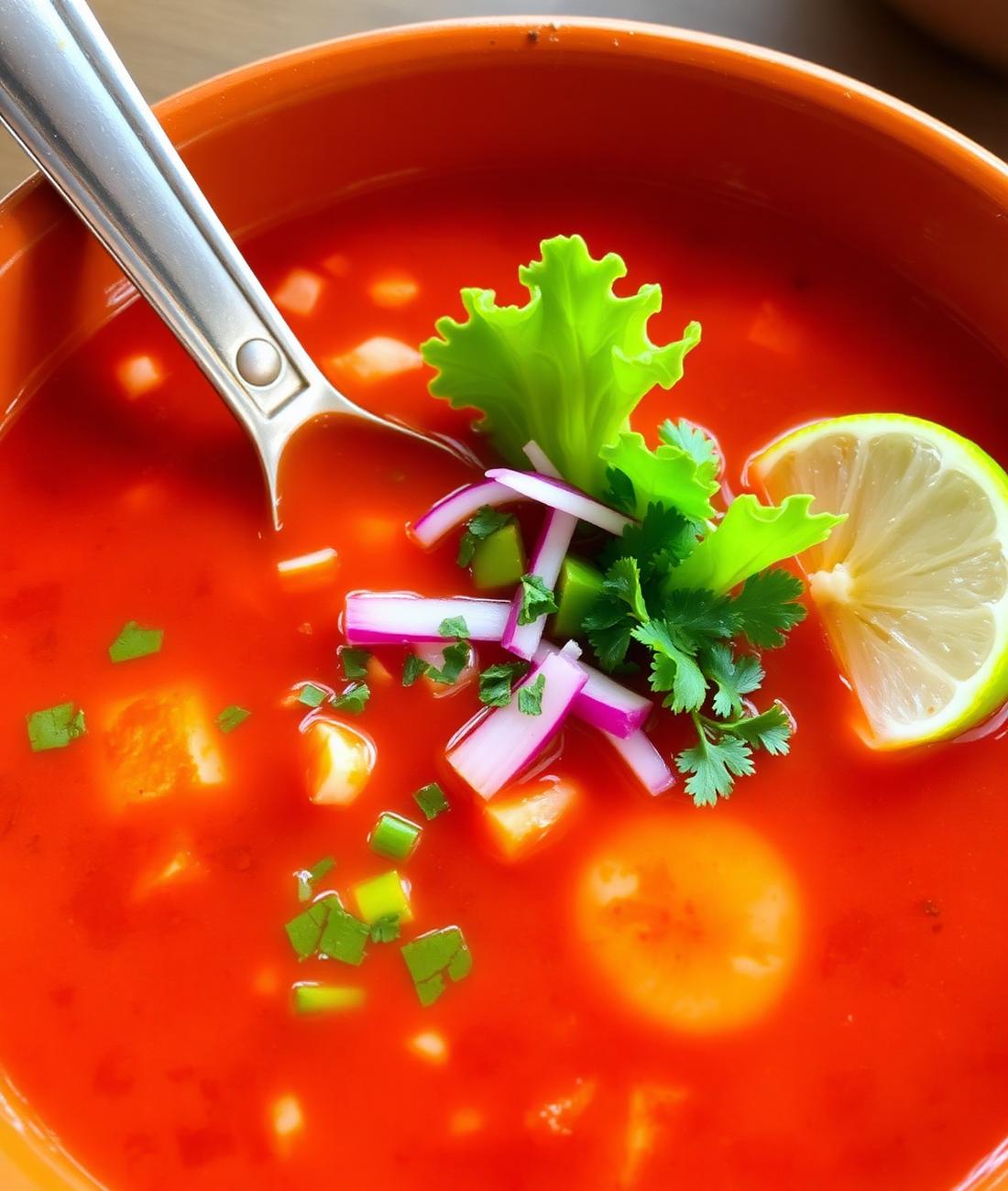 Pozole rojo tradicional
